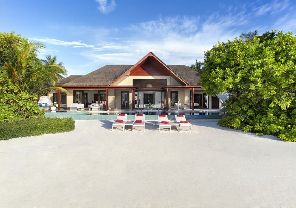 Two Bedroom Beach Pool Pavilion Exterior View at Niyama Private Islands Maldives 