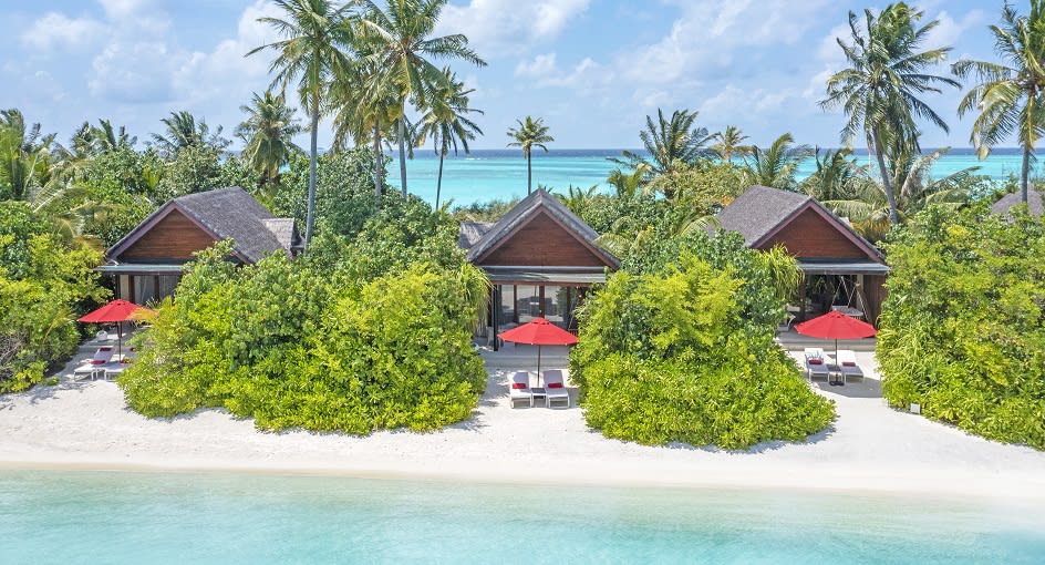 Beach Villa Aerial View at Niyama Private Islands Maldives
