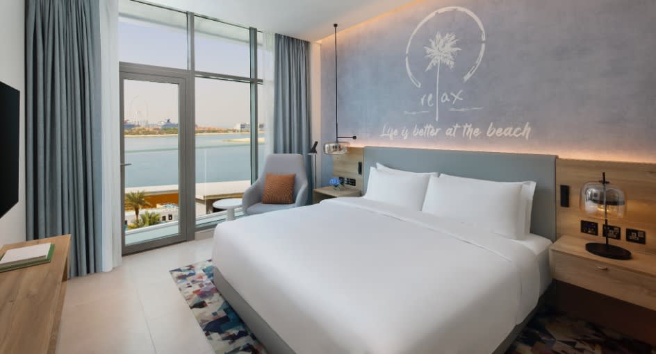 Spacious sea view suite with ocean view at NH Collection Dubai The Palm