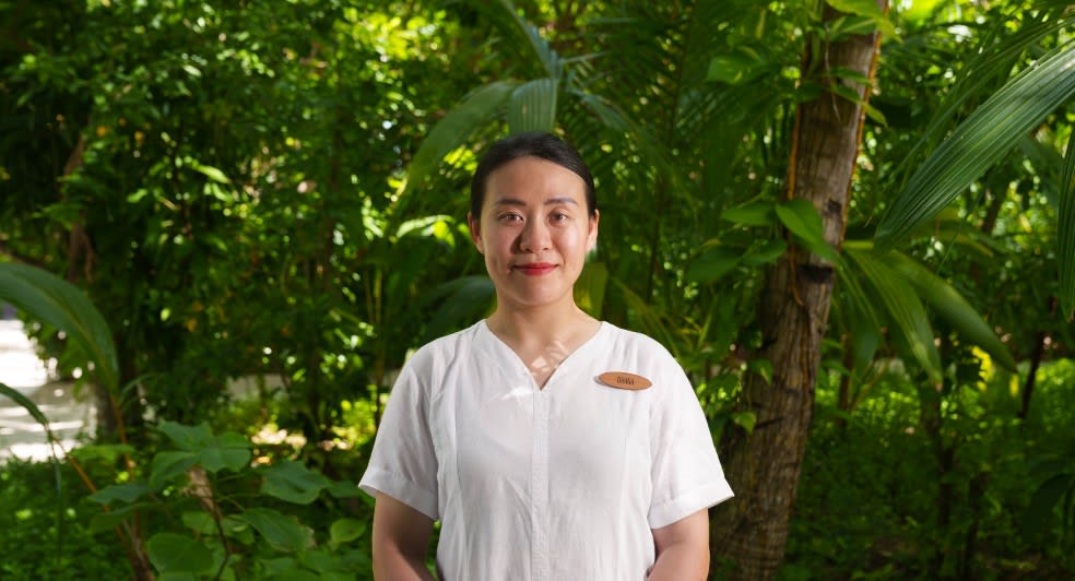 Dhana, Master of Wellness at Anantara Maldives Resort