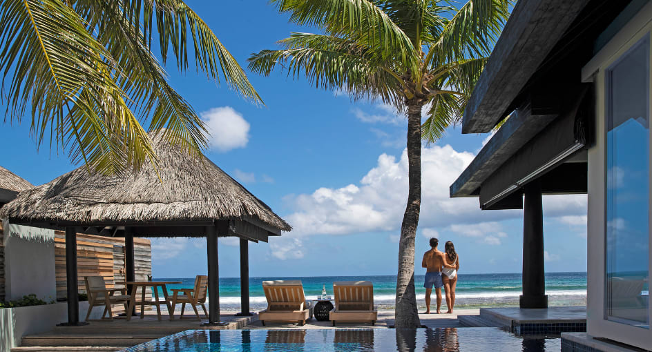 Infinity Pool of the Two Bedroom Ocean House with Pool at Naladhu Private Island Maldives