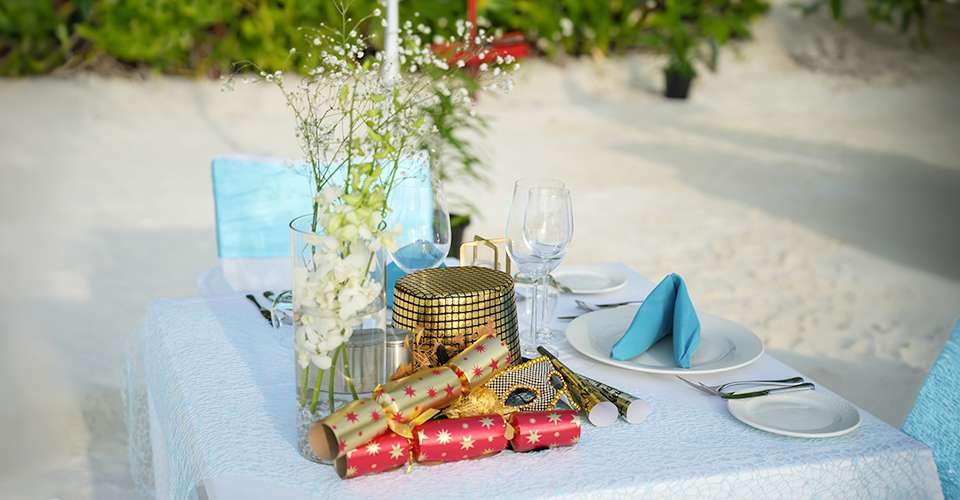 New Year's eve gala dinner in the Maldives at Naladhu Private Island Maldives