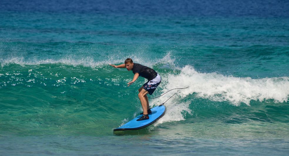 Surfing, available for guests of Anantara Dhigu Maldives Resort, Anantara Veli Maldives Resort and Naladhu Private Island Maldives Resort