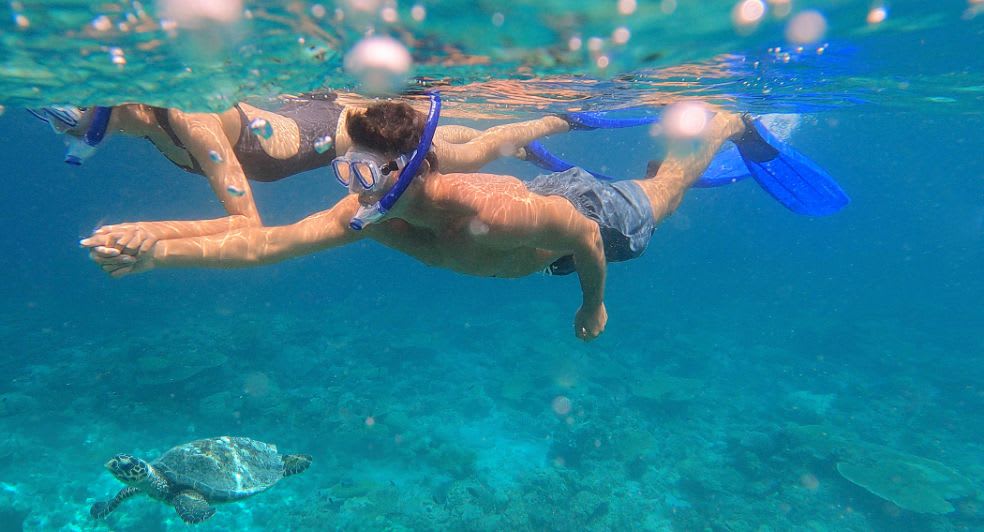 Snorkelling experience, available for guests of Anantara Dhigu Maldives Resort, Anantara Veli Maldives Resort and Naladhu Private Island Maldives Resort