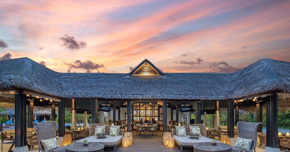 The Living Room - All Day Dining Restaurant at Naladhu Private Island Maldives