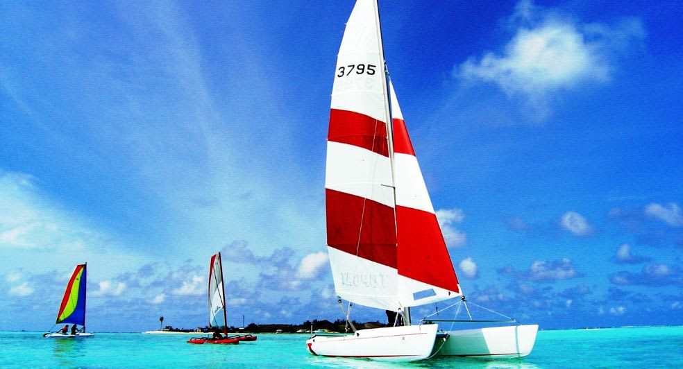 Watersports sailing experience available for guests of Anantara Dhigu Maldives Resort, Anantara Veli Maldives Resort and Naladhu Private Island Maldives Resort