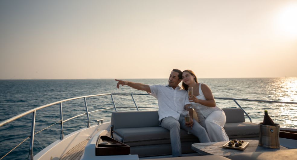 Intimate yacht experience available for guests of Naladhu Private Island Maldives Resort