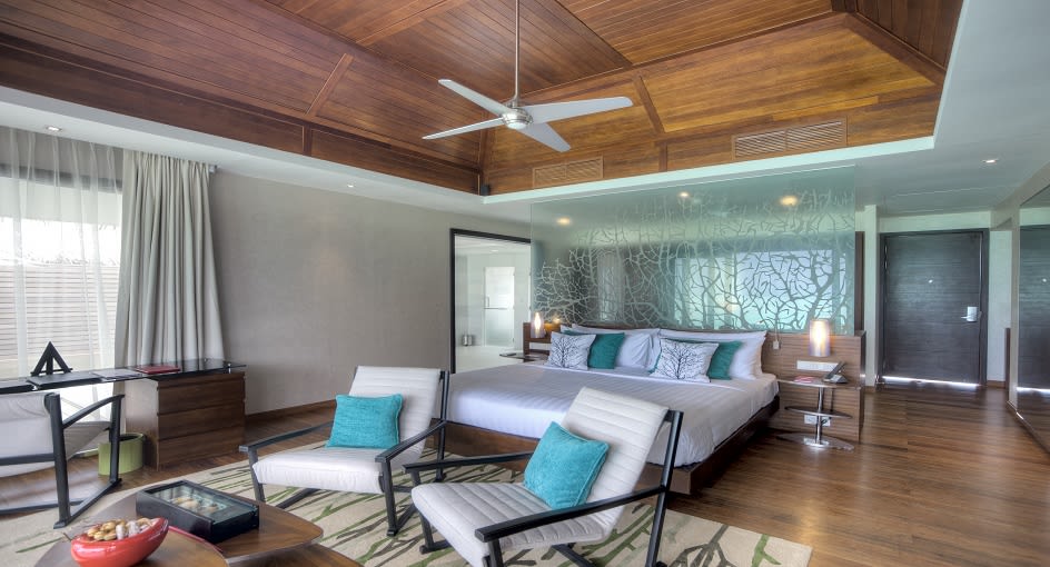 Water Pool Villa Guest Bedroom at Niyama Private Islands Maldives