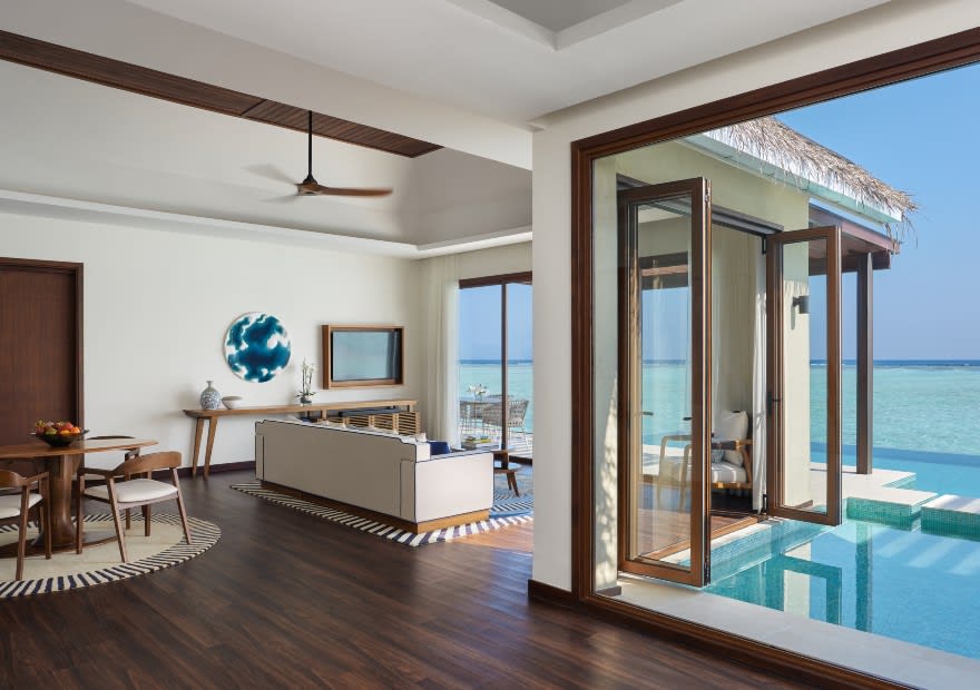 Living Area the One Bedroom Ocean Pool Pavilion at Niyama Private Islands Maldives
