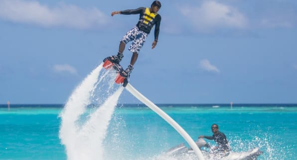 Niyama Private Islands  Fly Boarding Activity