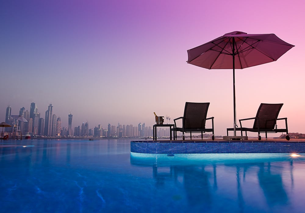 Sunset View From the Pool Deck