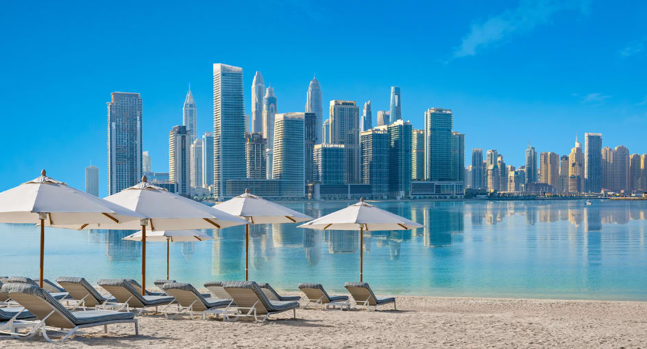 Private Beach with sunbeds
