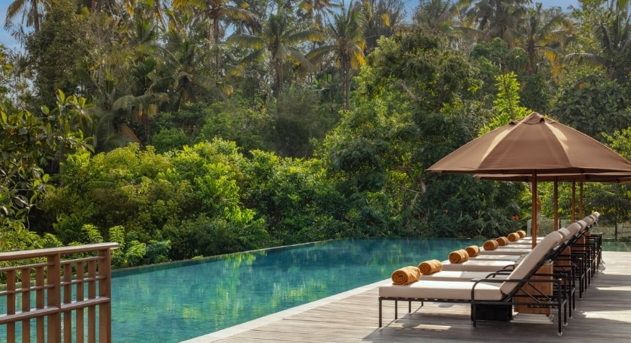 Anantara Ubud Bali Resort's swimming pool