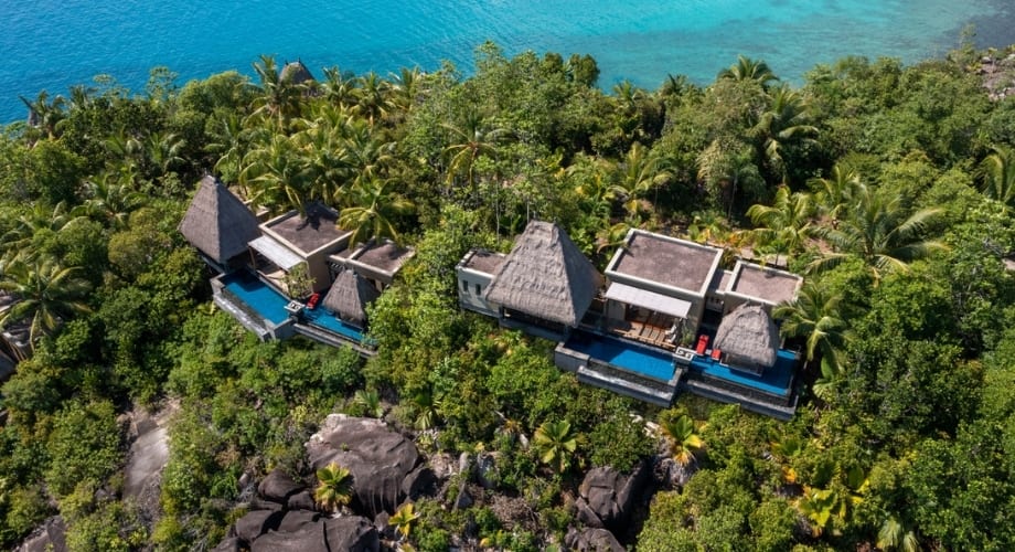 Secluded private pool villas in the Seychelles 