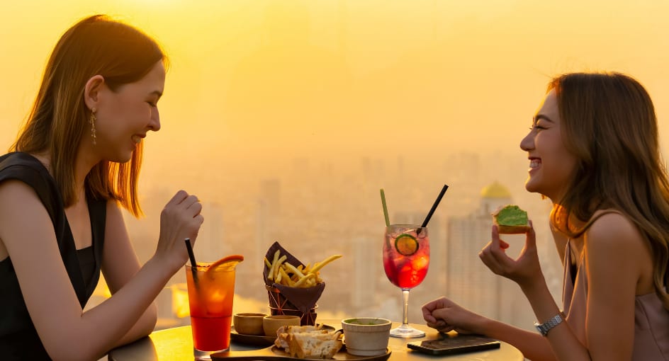 High tea on roof top