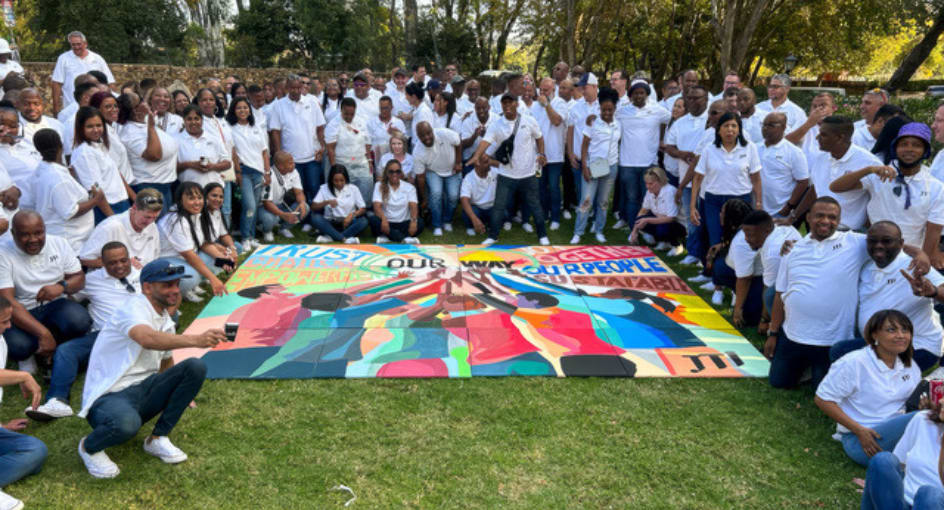 Art team building activity at NH Johannesburg Sandton