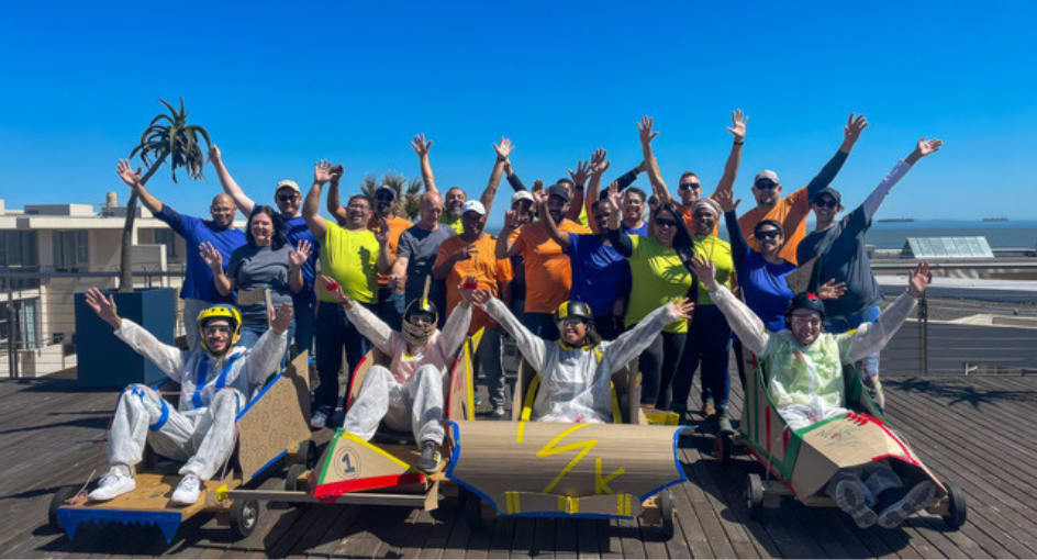 Construction of Go-kart activity at NH Johannesburg Sandton