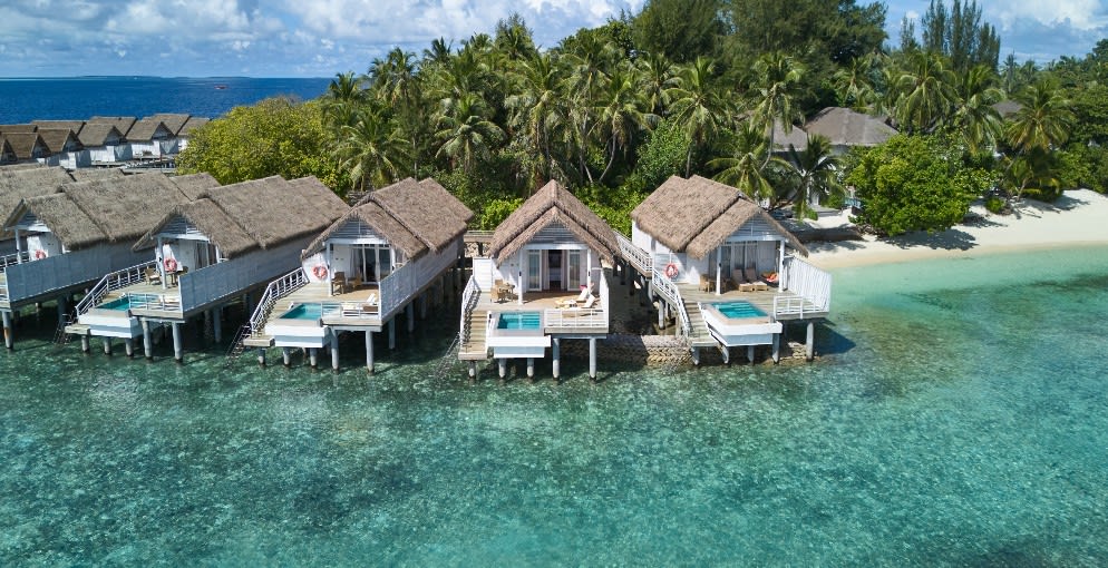 Over Water Villa with Private Pool Exterior at NH Maldives Kuda Rah