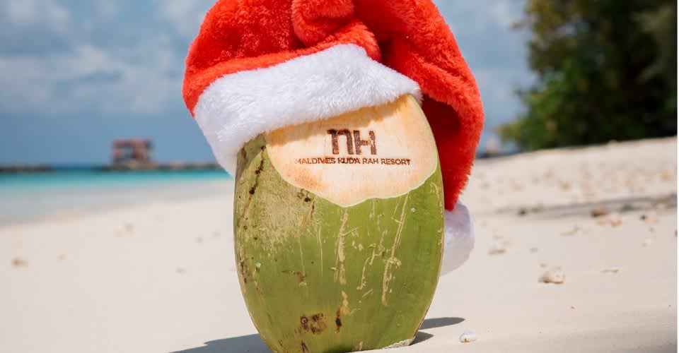 Christmas coconut at NH Maldives Kuda Rah Resort