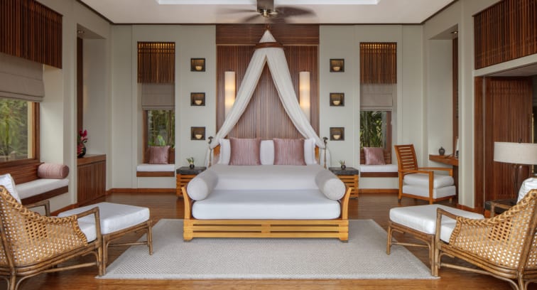 Bedroom of Ocean View Pool Villa and Premier Ocean View Pool Villas