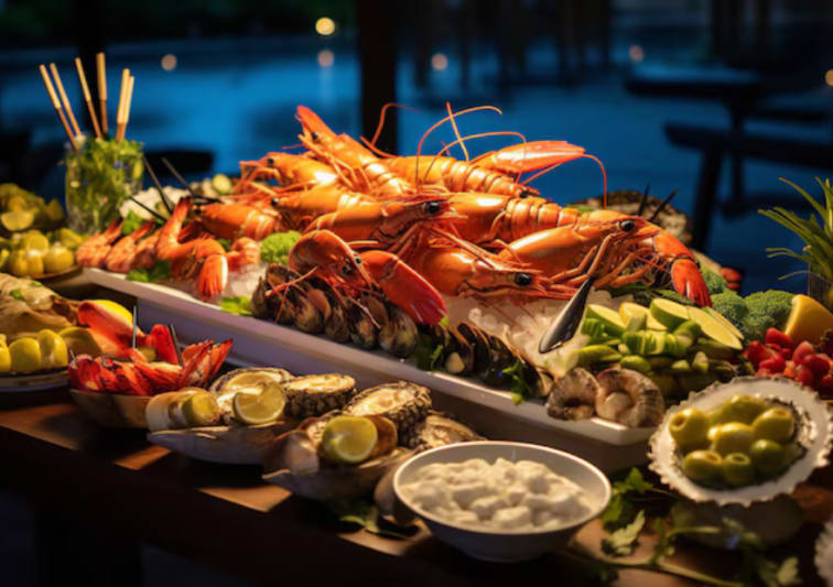 Seafood Buffet Lobster Platter