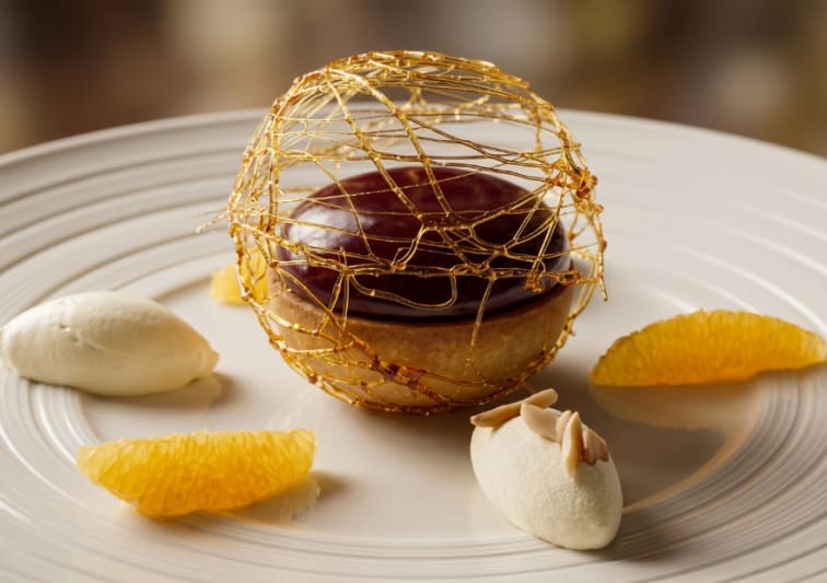 Food presentation at Caravela Signature Dining Restaurant at NH Collection Maldives Reethi Resort
