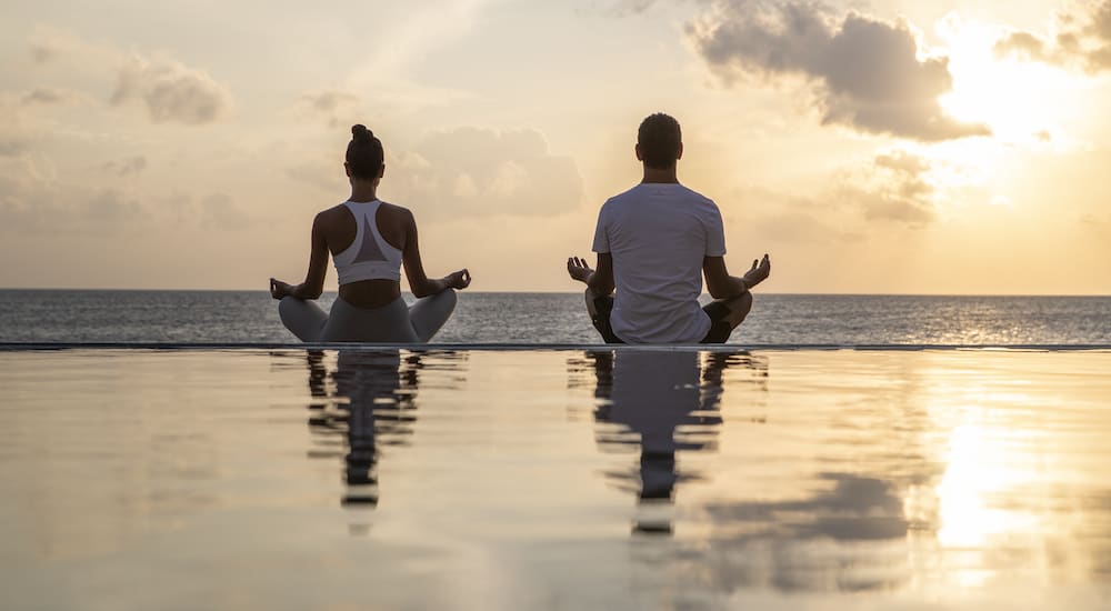 Sunset Yoga at Naladhu Maldives