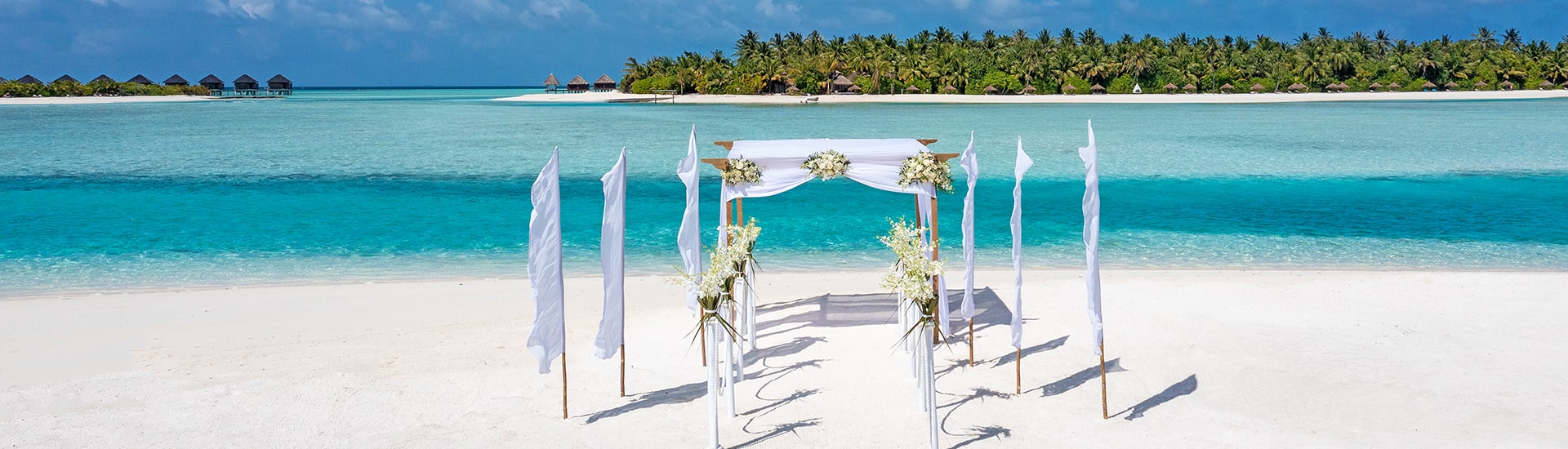 Naladhu Private Islands Maldives Wedding Setup Aerial