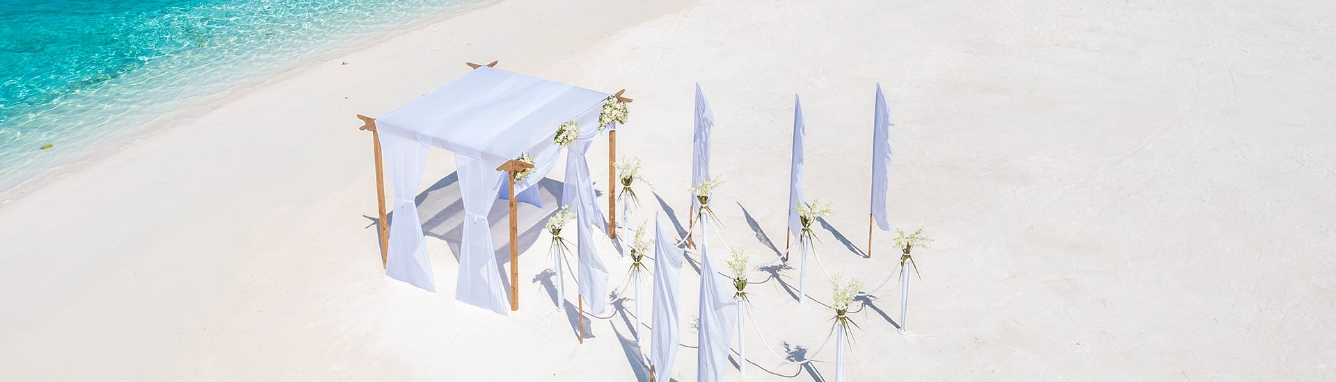 Naladhu Private Islands Maldives Beach Wedding Setup