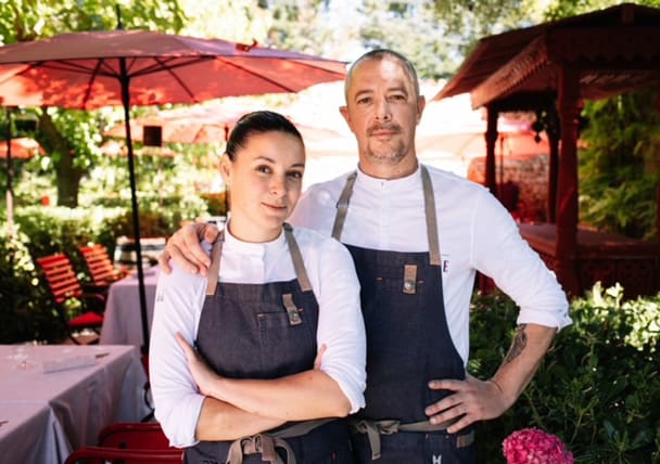 Celebrity Chefs Stéphan Paroche and Justine Viano at Niayama Private Island Maldives