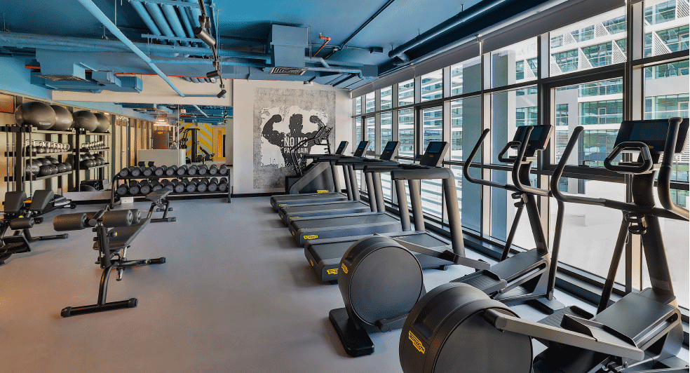 Leisure in Dubai| portrayal of gym and fitness facilities at NH Collection Dubai The Palm