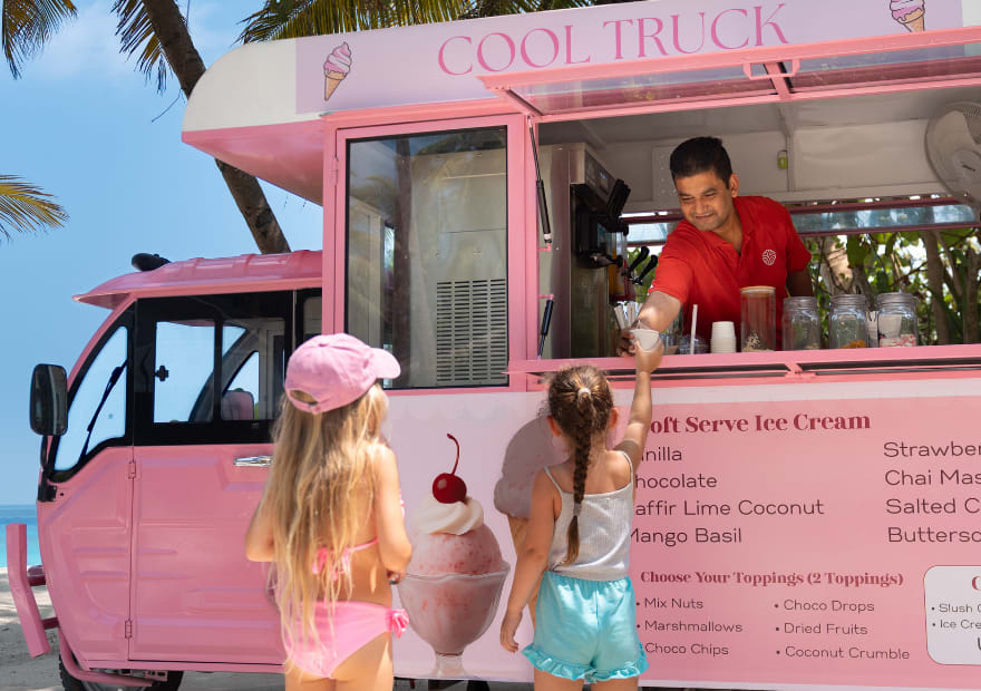 Ice-cream Truck at NH Collection Maldives Reethi Resort