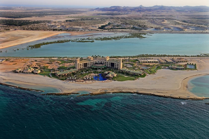 Aerial view of hotel